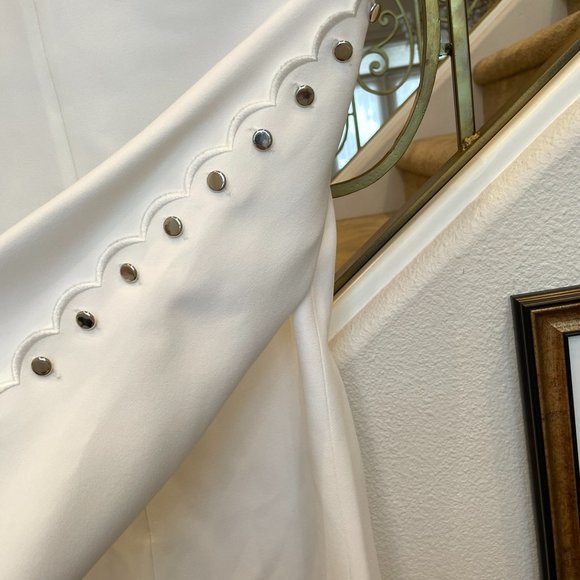 Michael Kors Scallop Sleeve Dress - White - Picture 5 of 7